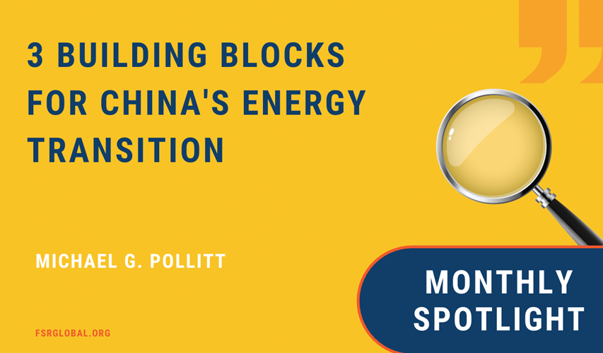 3 building blocks for China’s Energy Transition 